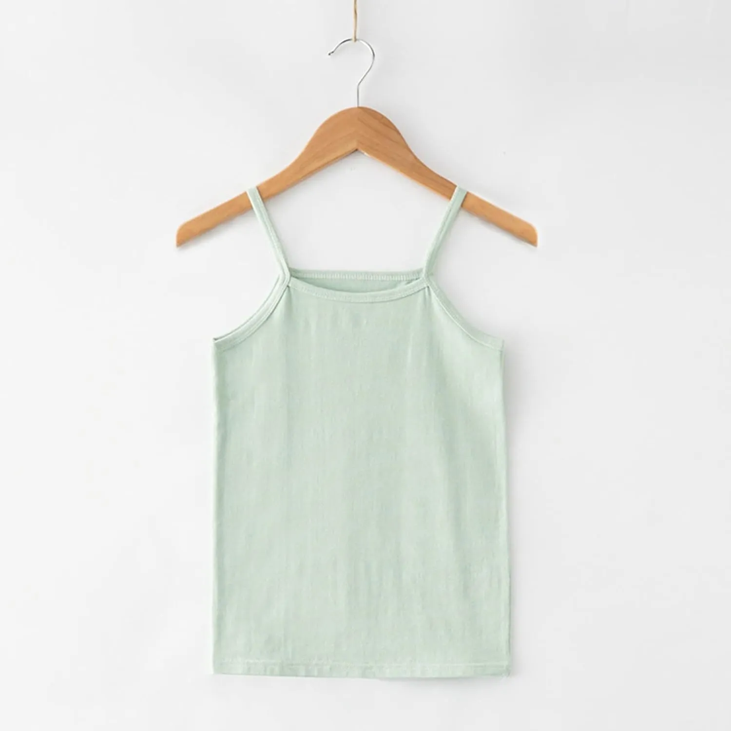 Toddler Girls Tank Tops Casual Solid Color Spaghetti Strap Sleeveless Camisoles Kids Summer Undershirt Vest Clothes