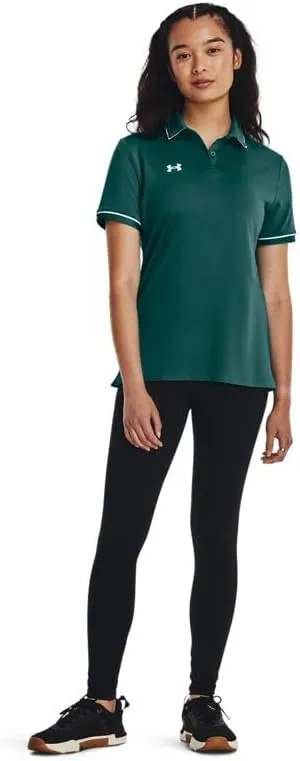 Under Armour Team Tipped Womens Short Sleeve Polo Shirt