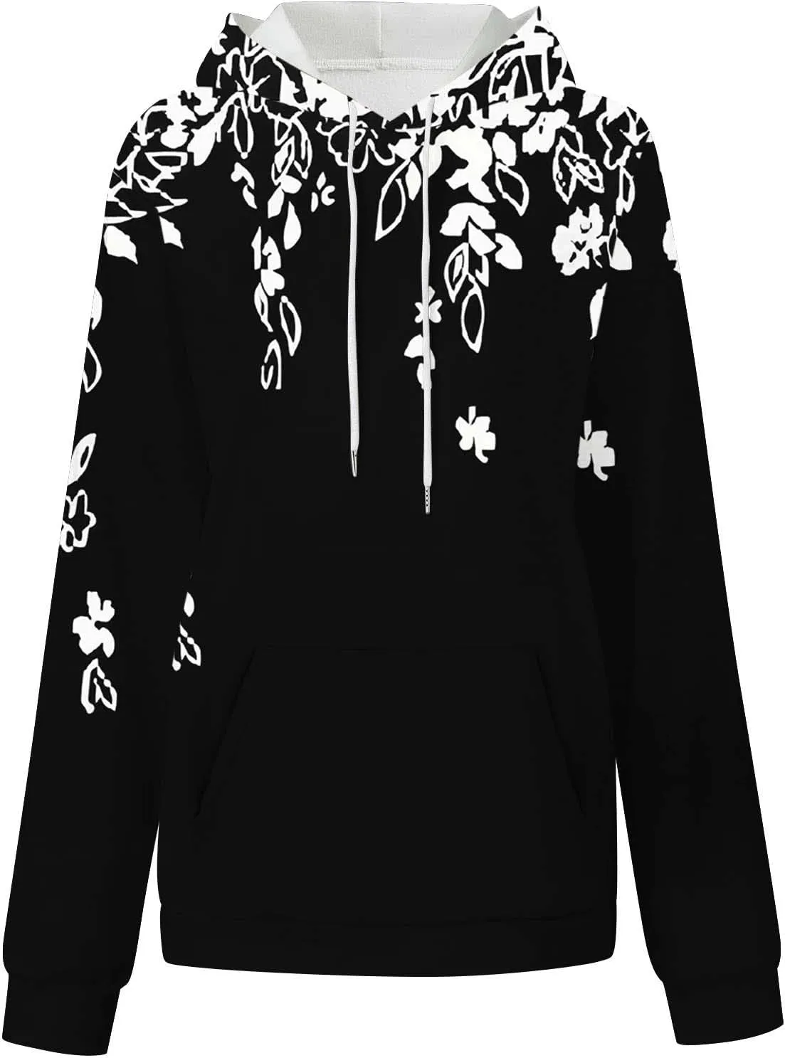 Women Oversized Stripe Sweatshirts Long Sleeve Drawstring Hoodies Trendy Fall Tops with Hood Fall Fashion Clothes