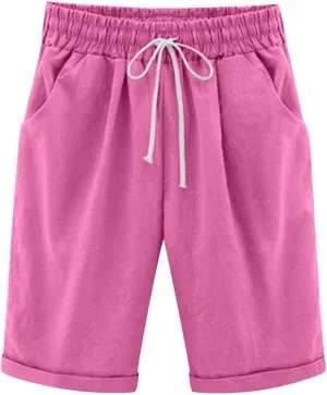 Women Wide Leg Linen Pants Summer Dressy High Waist Palazzo Pant Soft Pleated Front Trousers with Pocket