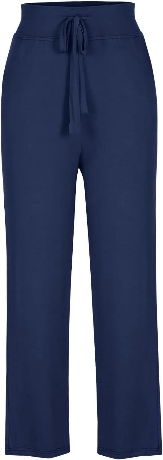 Women's Baggy Flared Pants Loose High Waist Wide Leg Pants Workout Out Leggings Casual Trousers Yoga Gym Pants