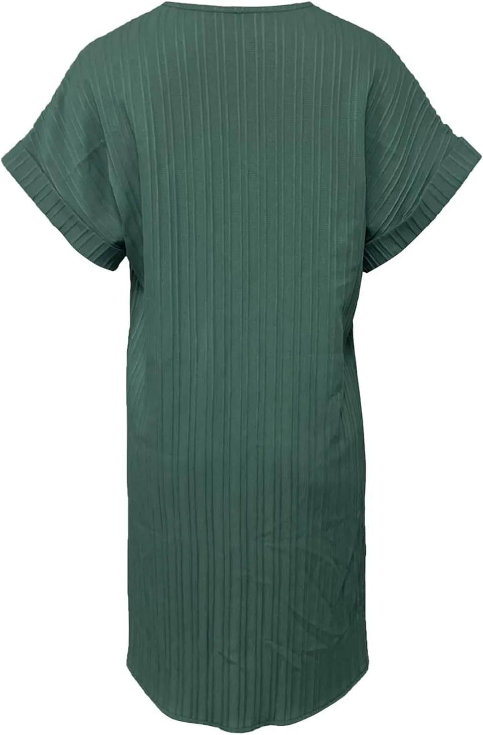 Womens Button Down Shirt Dresses Summer Cotton Linen Dress V-Neck Mini Dress Casual Short Sleeve Loose Tunic Dresses