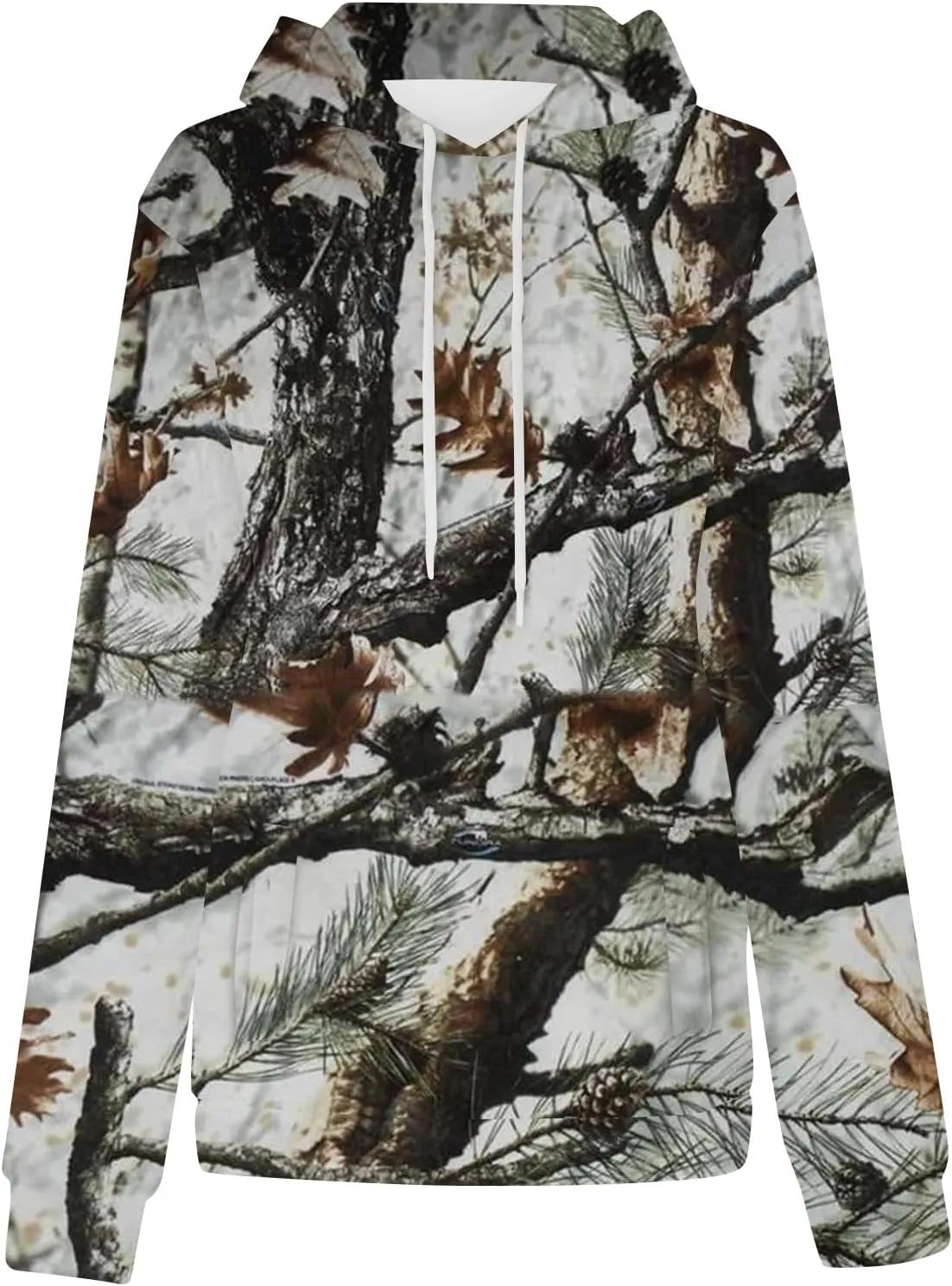 Womens Camo Hoodies Light Camo Hoodie Maple Oversized Hooded Sweatshirt Fleece Pullover Sweatshirts Long Sleeve with Pocket