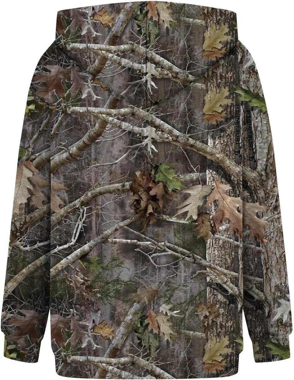 Womens Camo Hoodies Light Camo Hoodie Maple Oversized Hooded Sweatshirt Fleece Pullover Sweatshirts Long Sleeve with Pocket