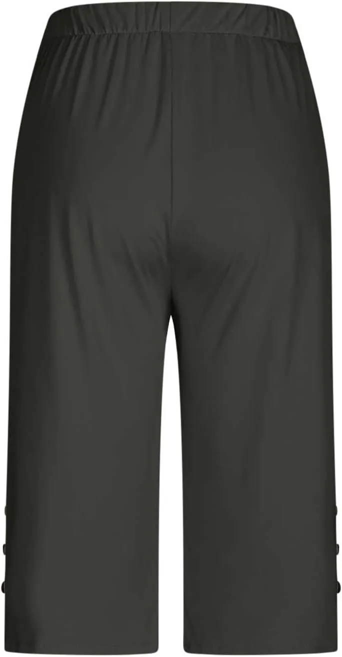 Womens Capris for Summer Dressy Cropped High Waist Yoga Pants Comfy Stretchy Leggings Workout Compression Pants