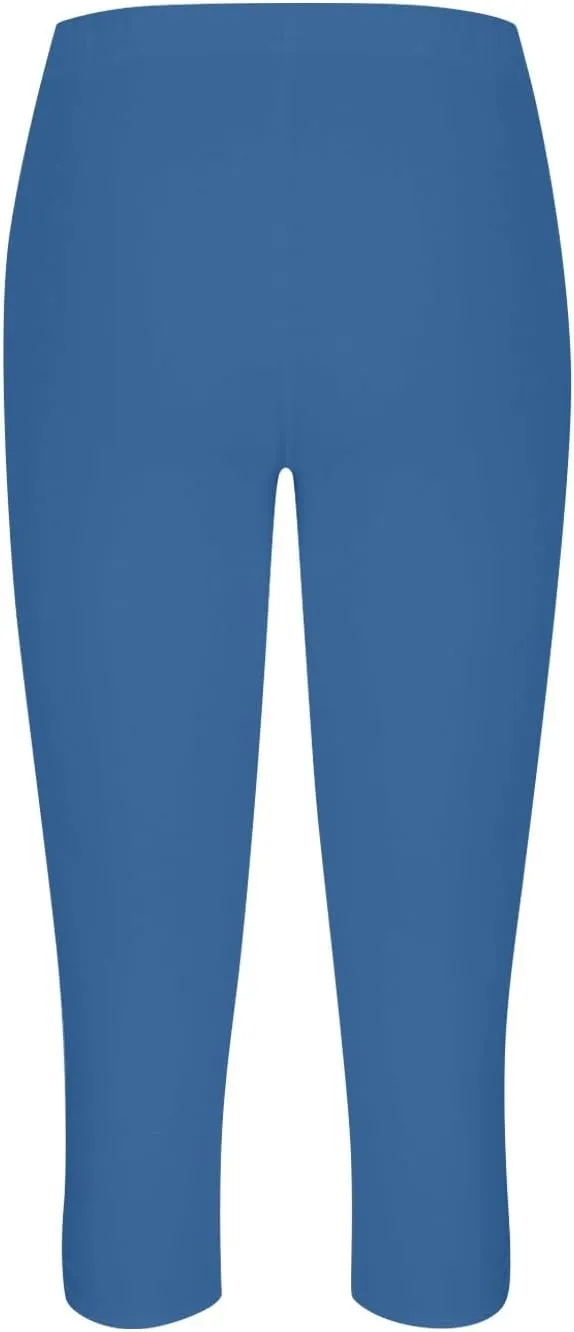 Womens Capris for Summer Dressy Cropped High Waist Yoga Pants Comfy Stretchy Leggings Workout Compression Trouser