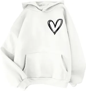 Womens Fashion Hoodies Sweatshirt Blouse Pullover Solid Color Hooded Long Sleeve Shirts Loose Fit Sweatshirt Tops