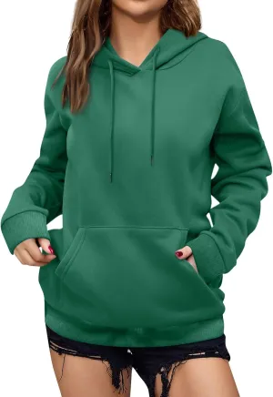 Womens Fashion Solid Color Long Sleeve Baggy Cute Oversized Hoodies 2024 Casual Y2K Pullover Sweatshirts Fall Oufits