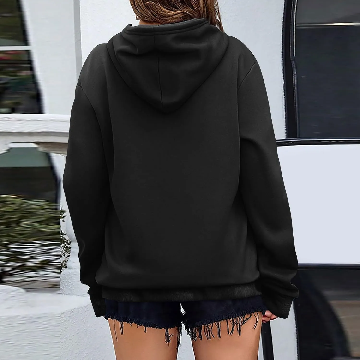 Womens Fashion Solid Color Long Sleeve Baggy Cute Oversized Hoodies 2024 Casual Y2K Pullover Sweatshirts Fall Oufits