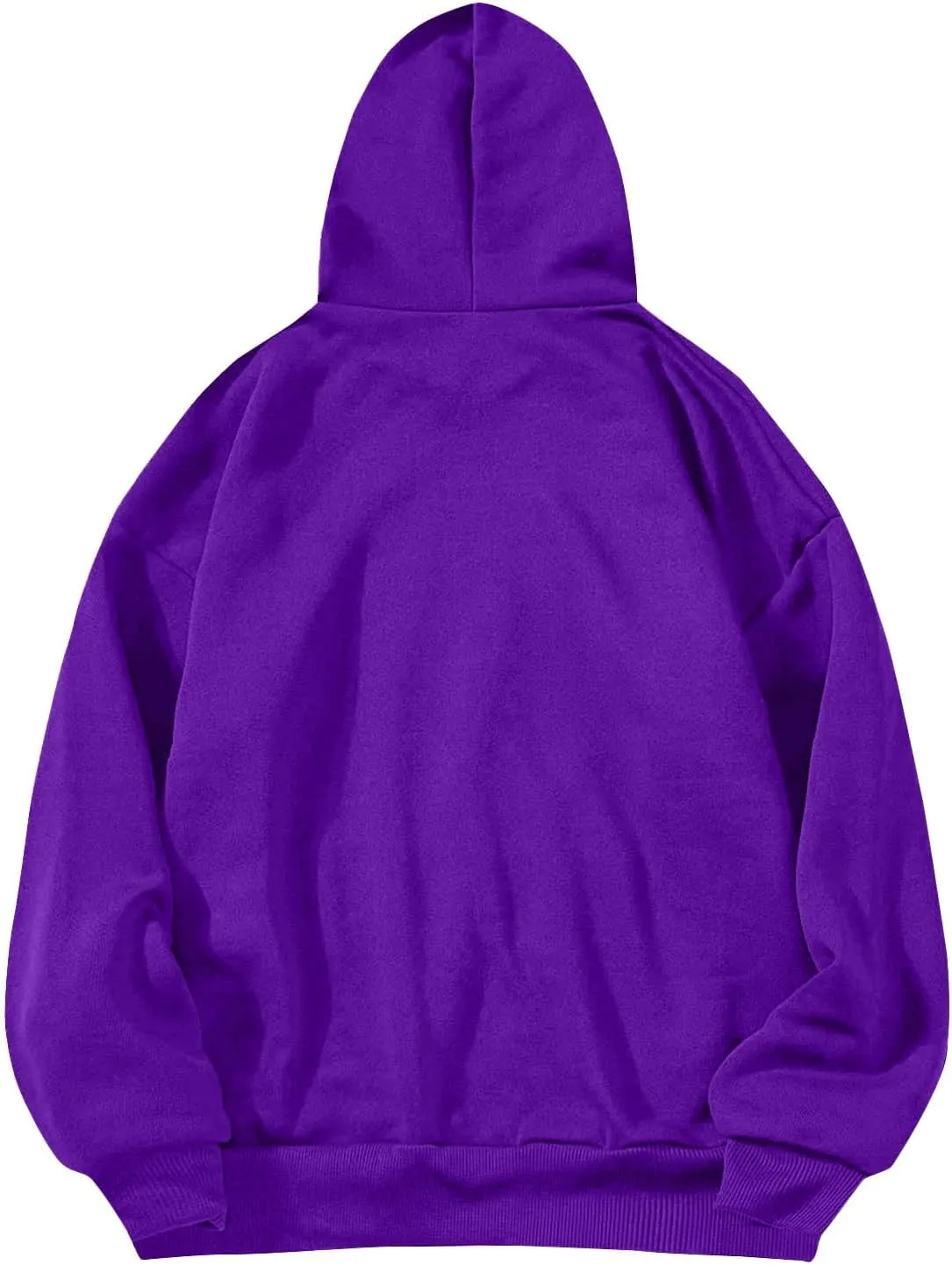 Womens Fashion Solid Color Long Sleeve Baggy Cute Oversized Hoodies 2024 Casual Y2K Pullover Sweatshirts Fall Oufits