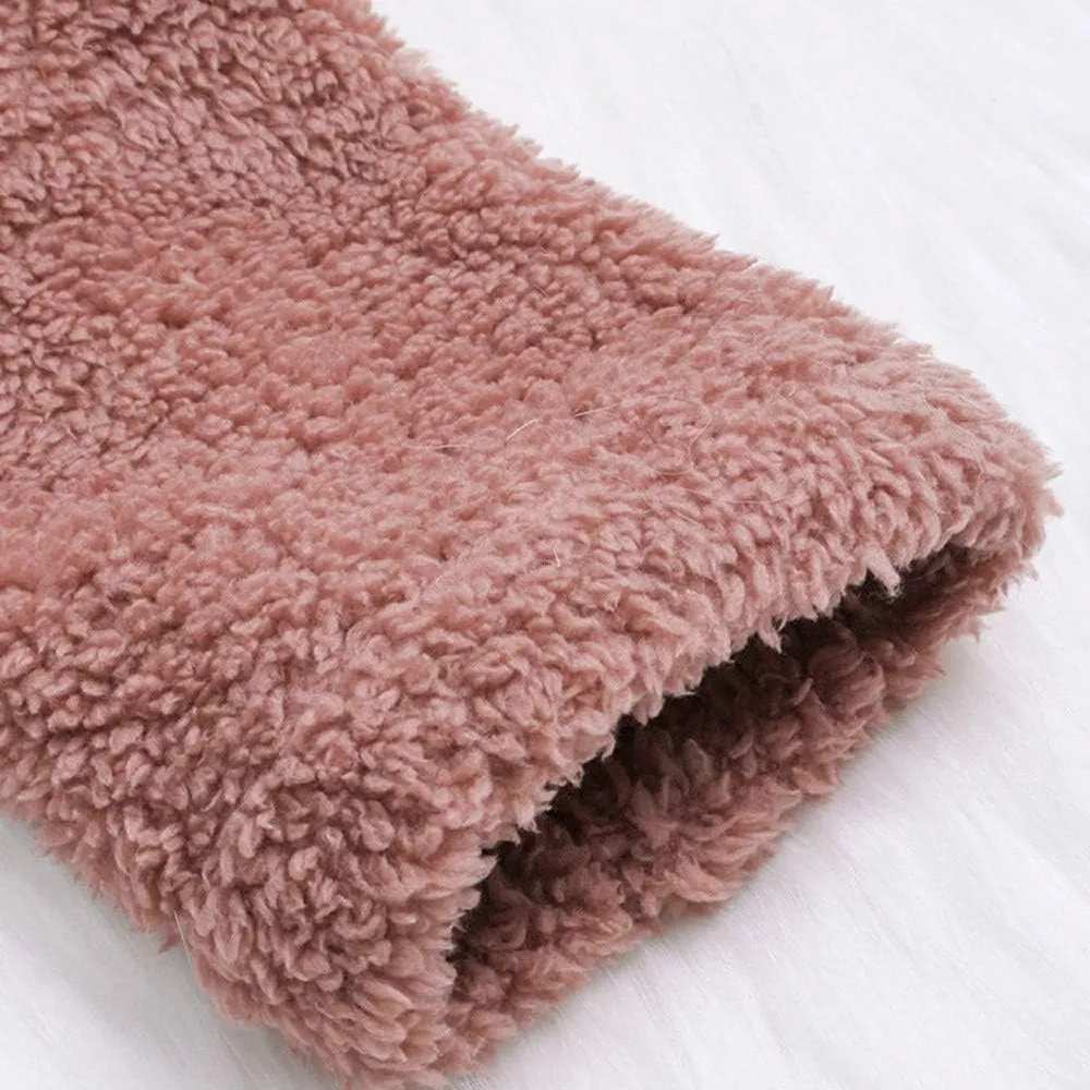 Womens Fleece Sherpa Hoodie Winter Warm Fuzzy Jacket Coats Outerwear with Pocket OverSize Pullover Hoodies