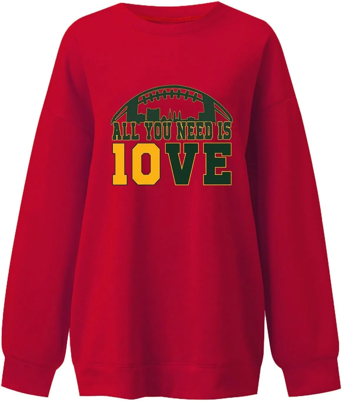 Womens Football Sweatshirt with Bows Game Day Sweatshirt Women Pullover Crewneck Football Season Long Sleeve Tops