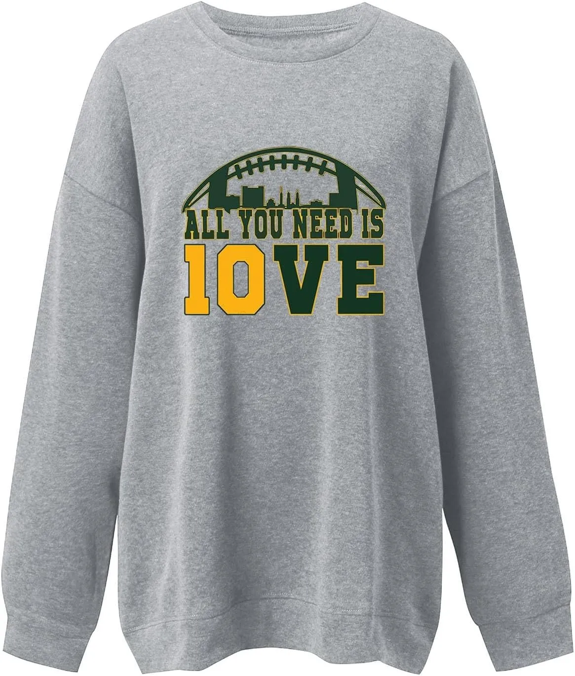 Womens Football Sweatshirt with Bows Game Day Sweatshirt Women Pullover Crewneck Football Season Long Sleeve Tops