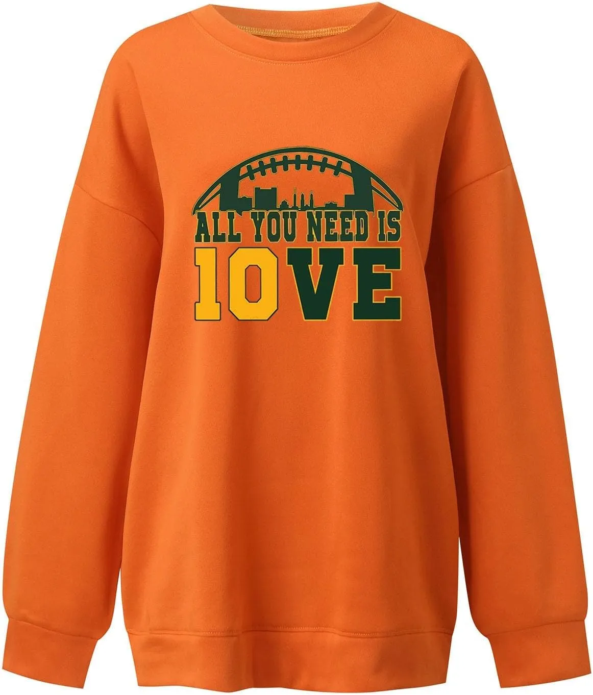 Womens Football Sweatshirt with Bows Game Day Sweatshirt Women Pullover Crewneck Football Season Long Sleeve Tops