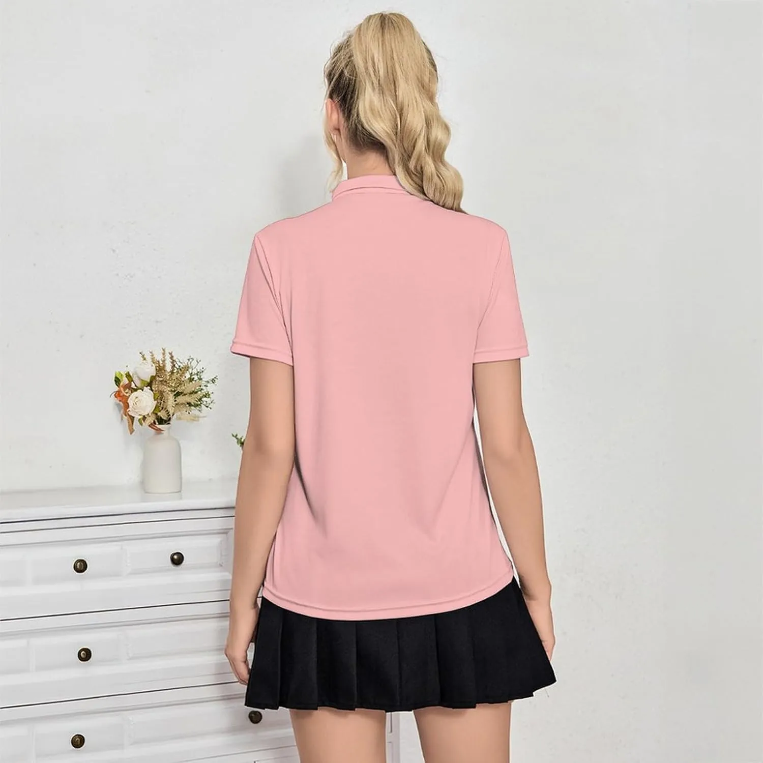 Women's Golf Shirt Moisture Wicking Golf Polo Shirts Short Sleeve Dry Fit Tennis Shirts