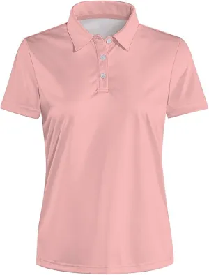 Women's Golf Shirt Moisture Wicking Golf Polo Shirts Short Sleeve Dry Fit Tennis Shirts