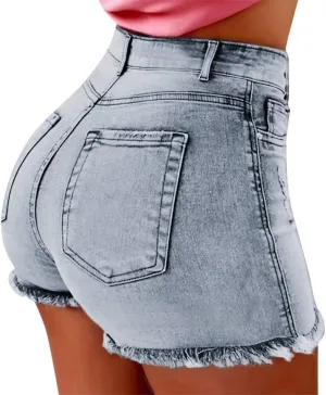Womens Jeans Trendy 2024 Summer Wash Female Jeans Women Shorts Pockets Short Denim Denim Women's Size 20 Pants for