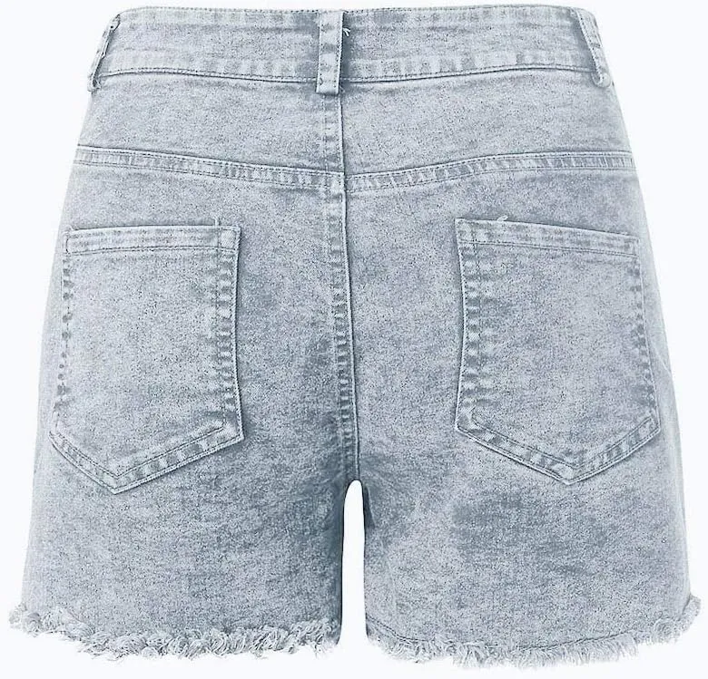 Womens Jeans Trendy 2024 Summer Wash Female Jeans Women Shorts Pockets Short Denim Denim Women's Size 20 Pants for