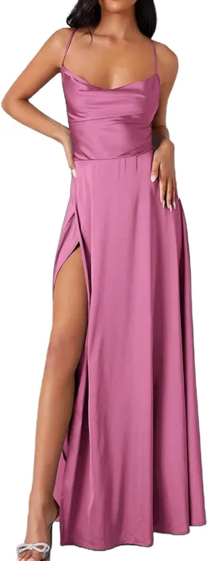 Women's Sexy Lounge Slip Long Dress Elegant Sleeveless Backless Ribbed Bodycon Maxi Dresses Evening Party Slit Long Dresses