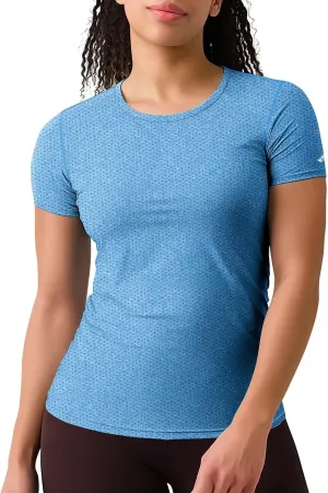 Zengjo Womens Athletic Tops Short Sleeve Slim Fitted Quick Dry Moisture Wicking Workout T-Shirt for Gym Running Yoga